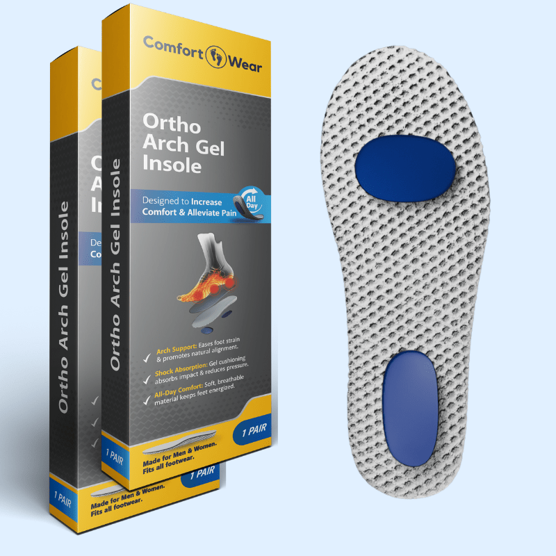 Lot de 2 Semelles gel Ortho (soutien de voûte)