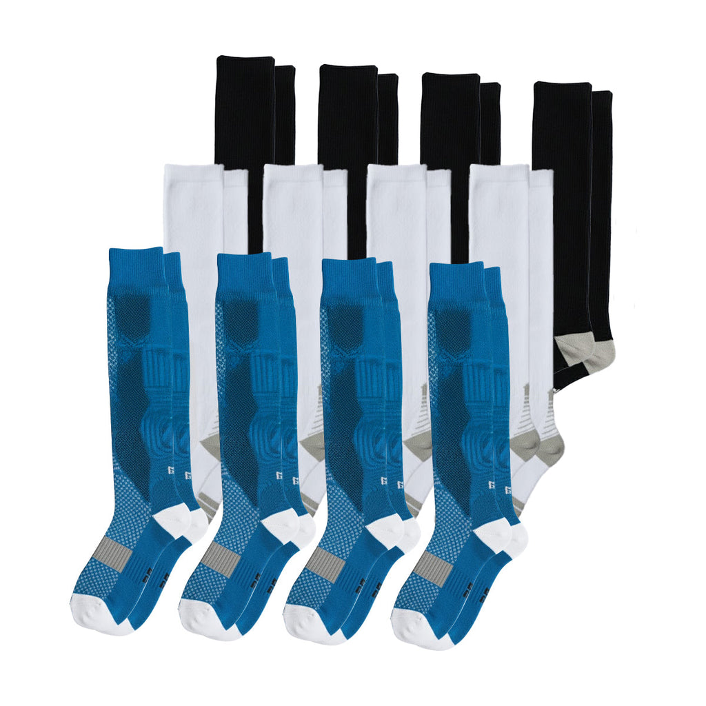Lot de 12 chaussettes de compression (confort)