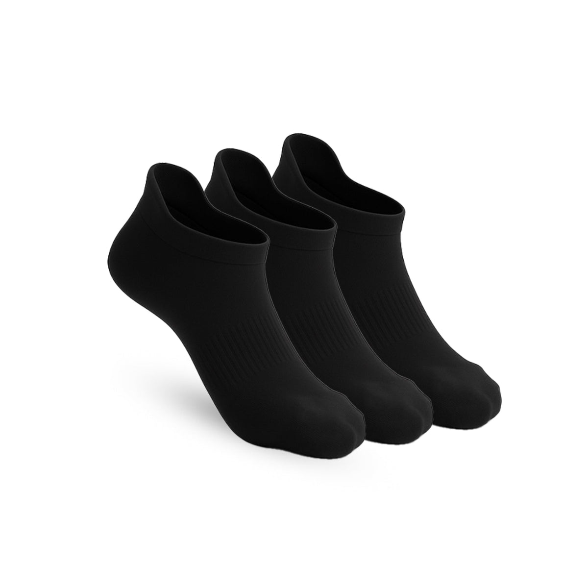 Lot de 3 Padded Extra-Stretch Ankle Chaussettes - Noir