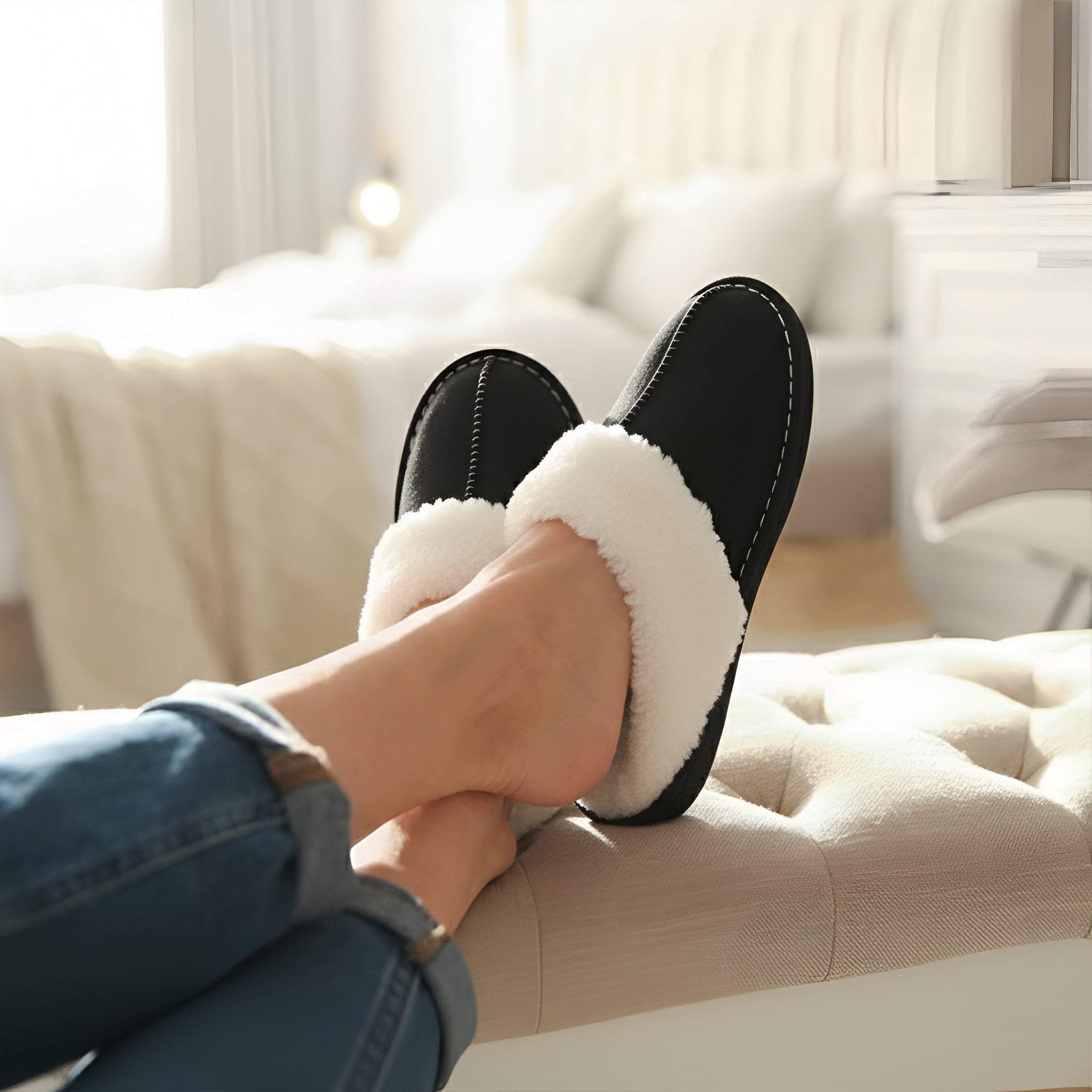 Pantoufles Cozy Jane - Noir