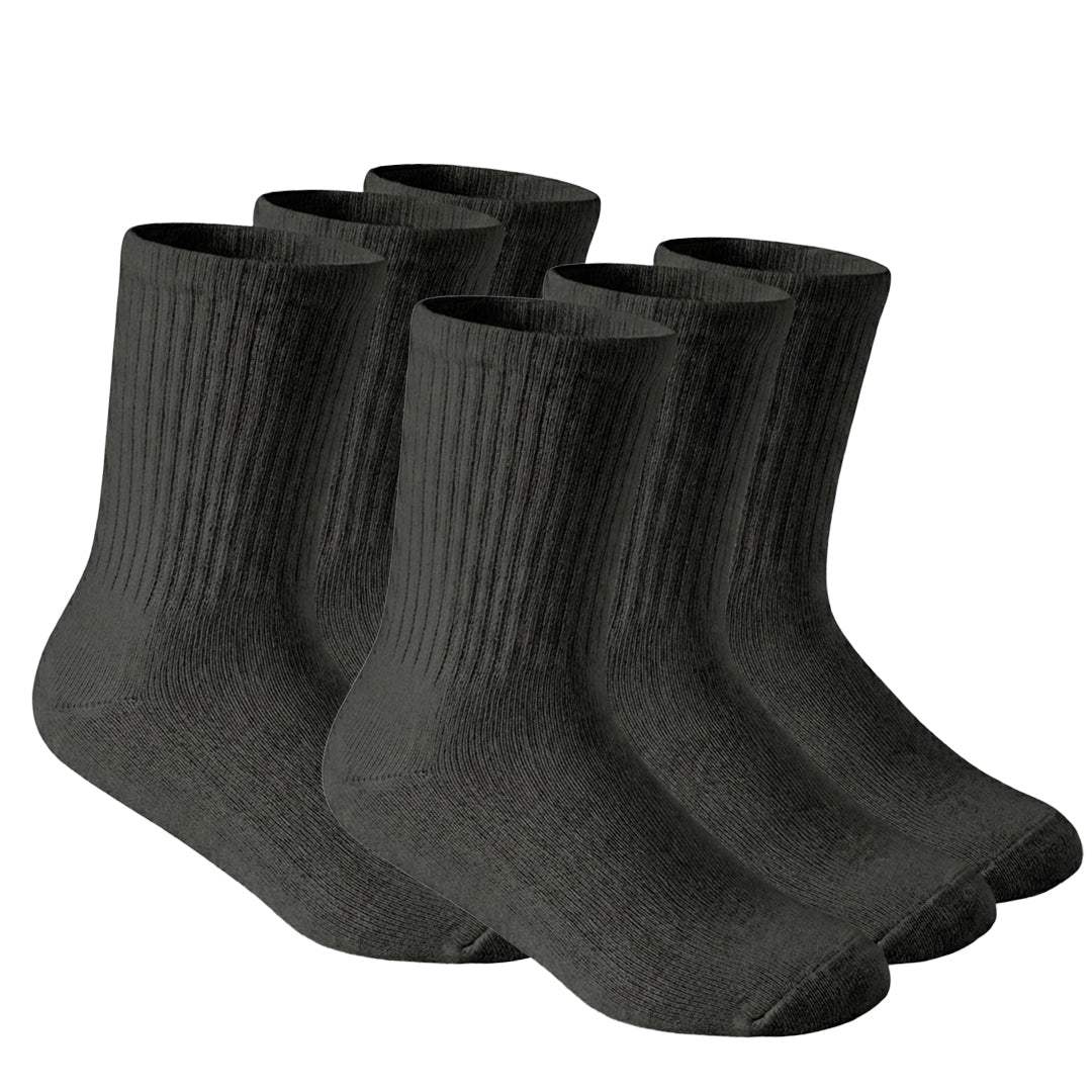 Lot de 6 Chaussettes rembourrées (Noir)