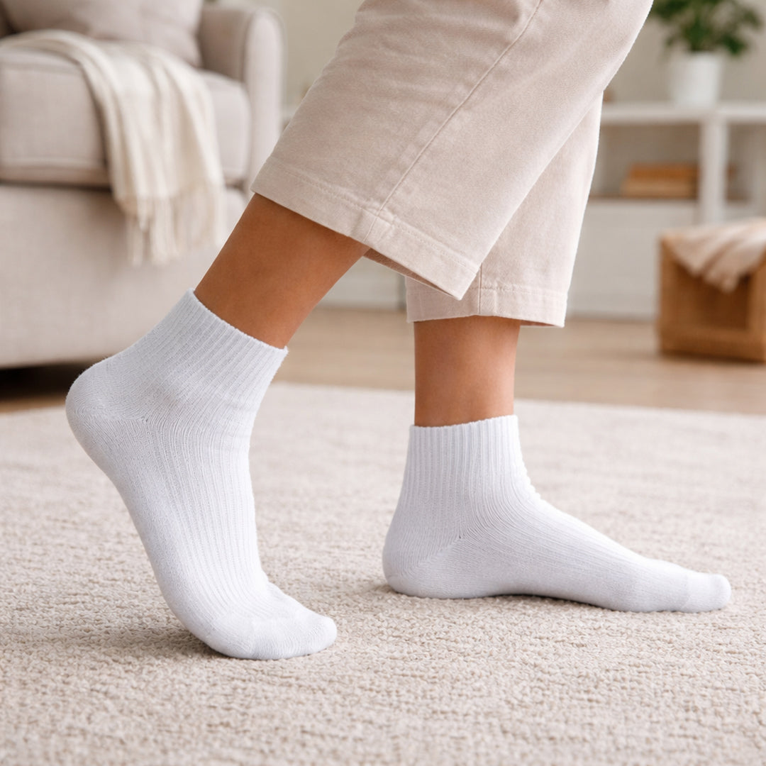 Lot de 3 Chaussettes rembourrées (Blanc)