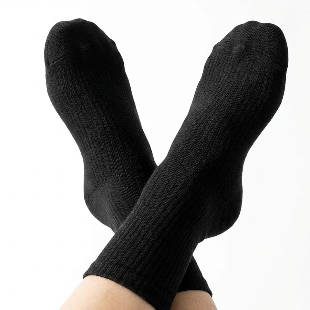 Lot de 6 Chaussettes rembourrées (Noir)