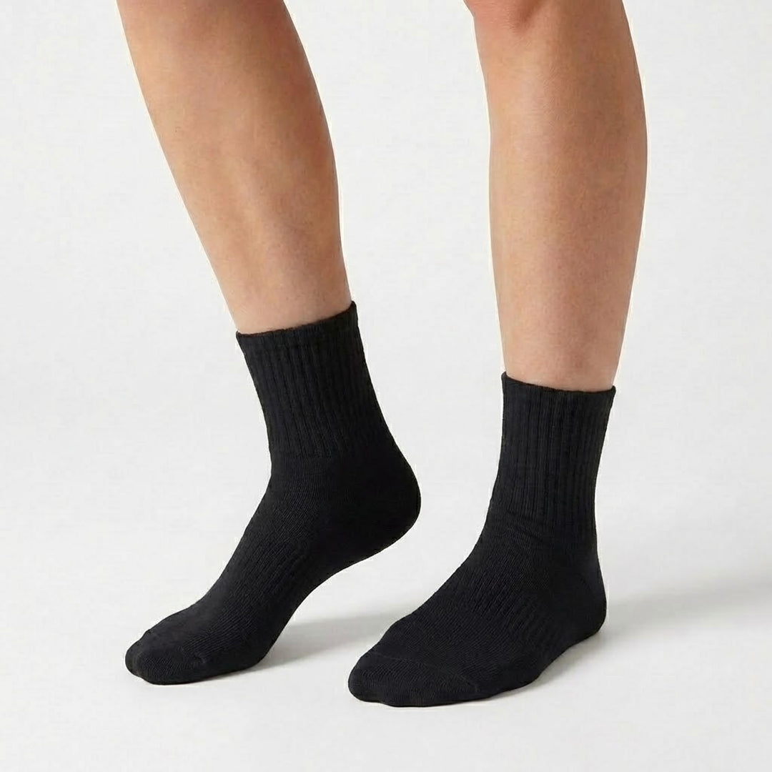 Lot de 6 Chaussettes rembourrées (Noir)
