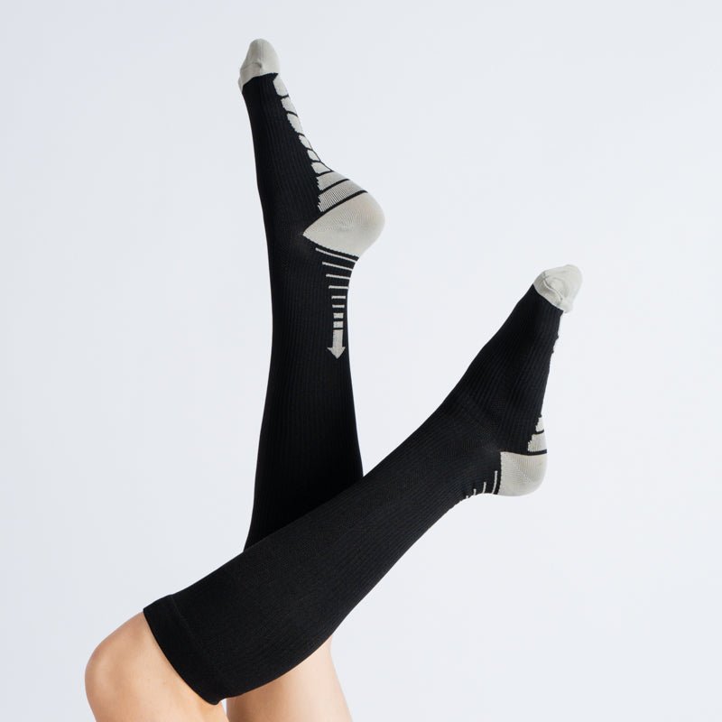 Lot de 3 chaussettes de compression (tout noir)