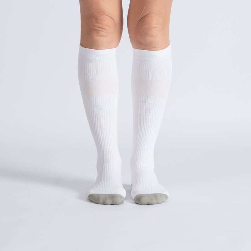 Lot de 3 chaussettes de compression (blanc)