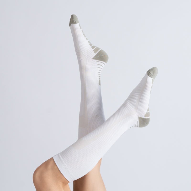 Lot de 3 chaussettes de compression (blanc)
