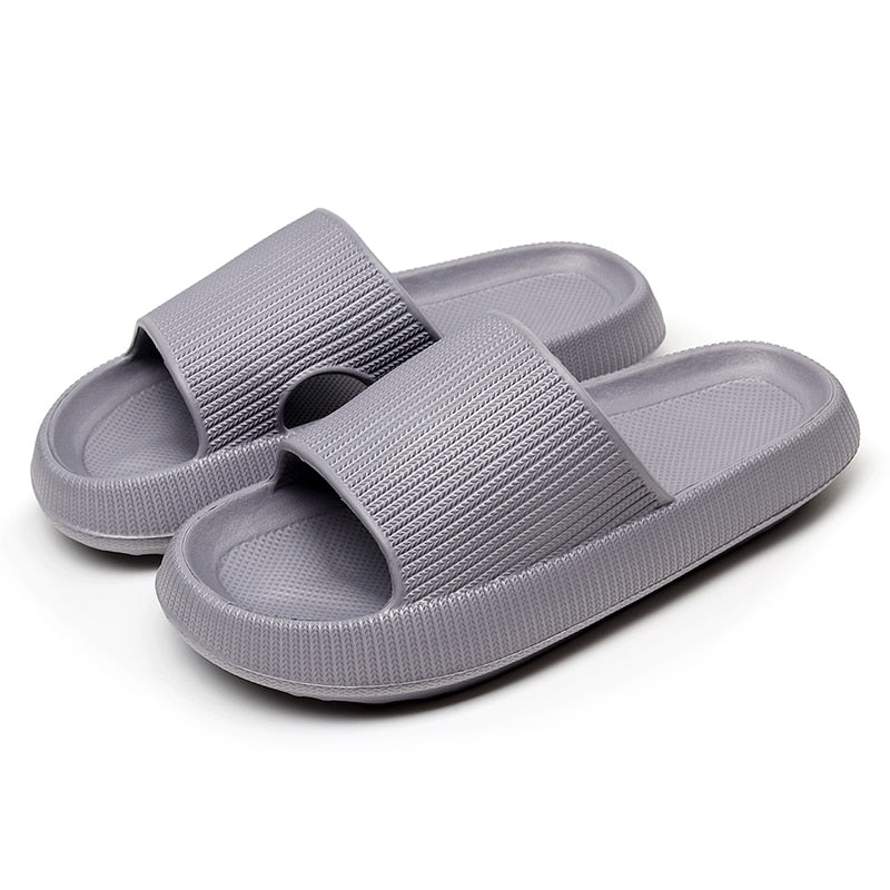 Heel Support Cushion Slides - Gris
