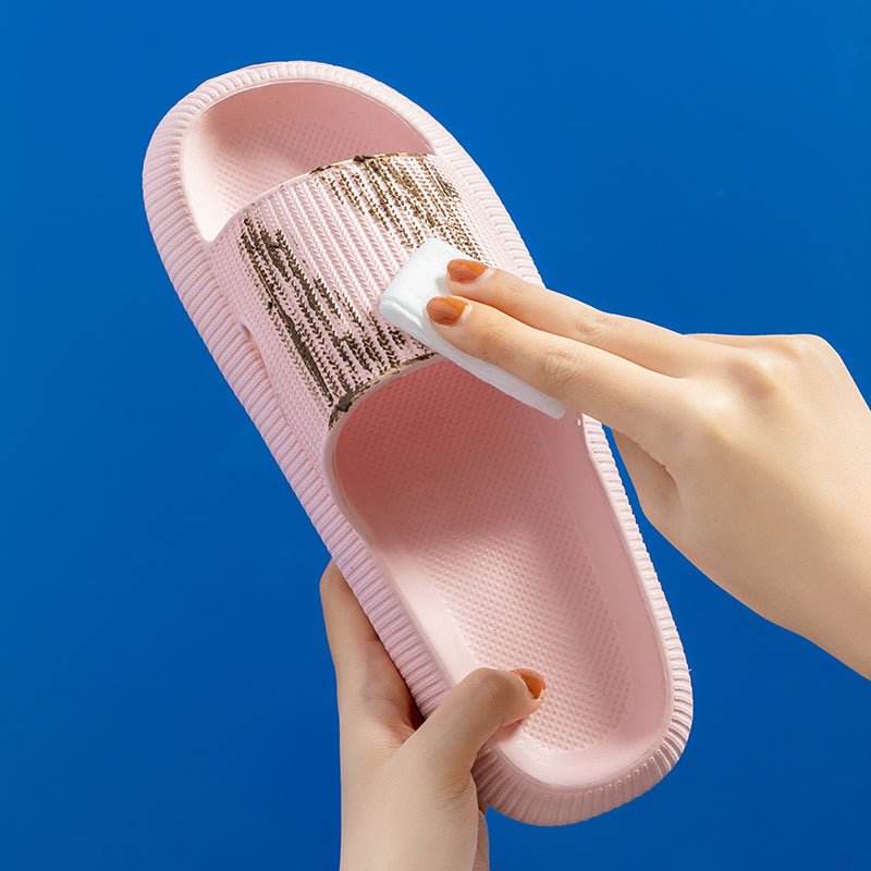 Heel Support Cushion Slides - Rose