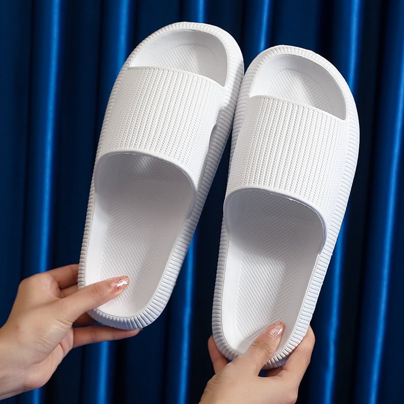 Heel Support Cushion Slides - Blanc