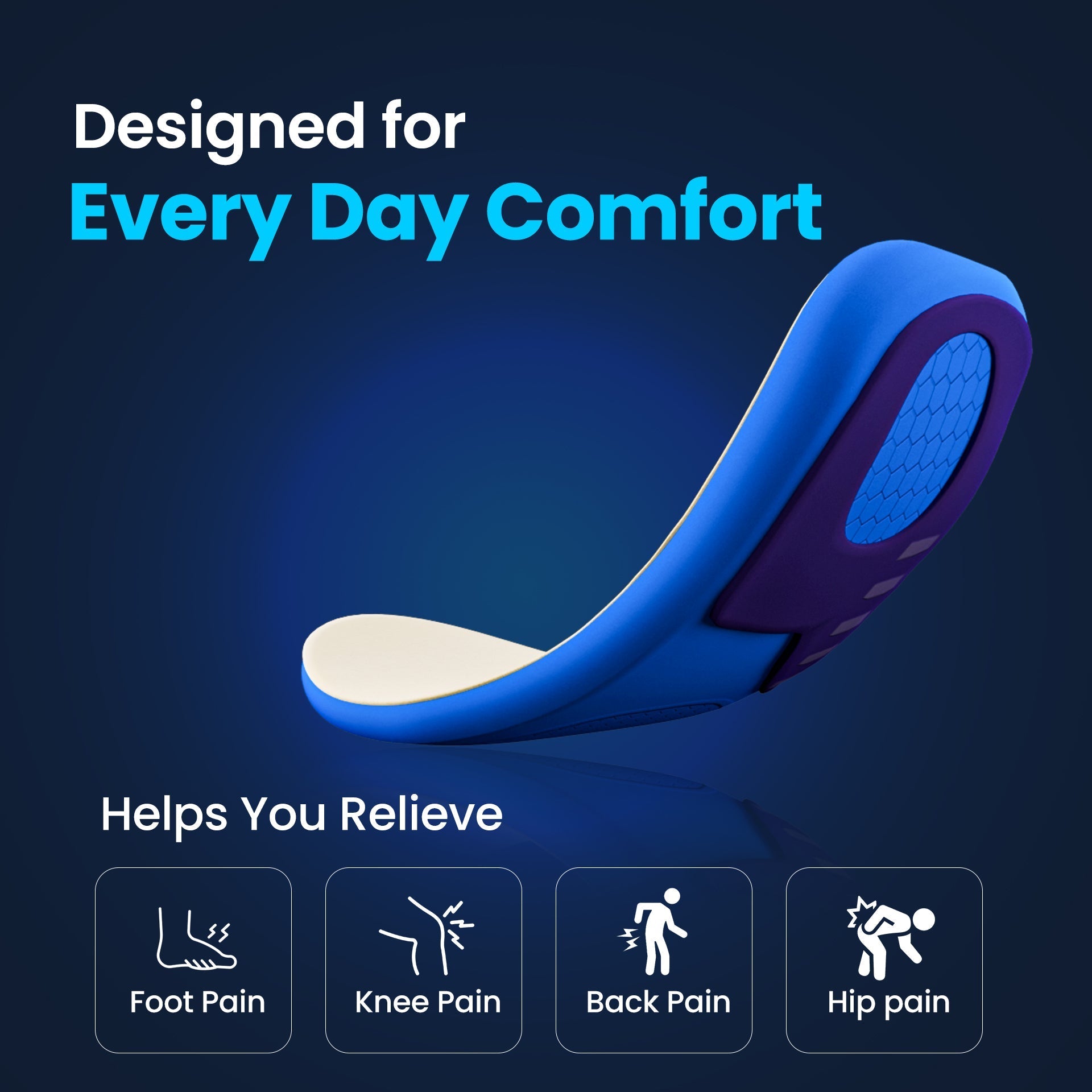 Lot de 3 Memory-Sole Gel Sport Orthotic