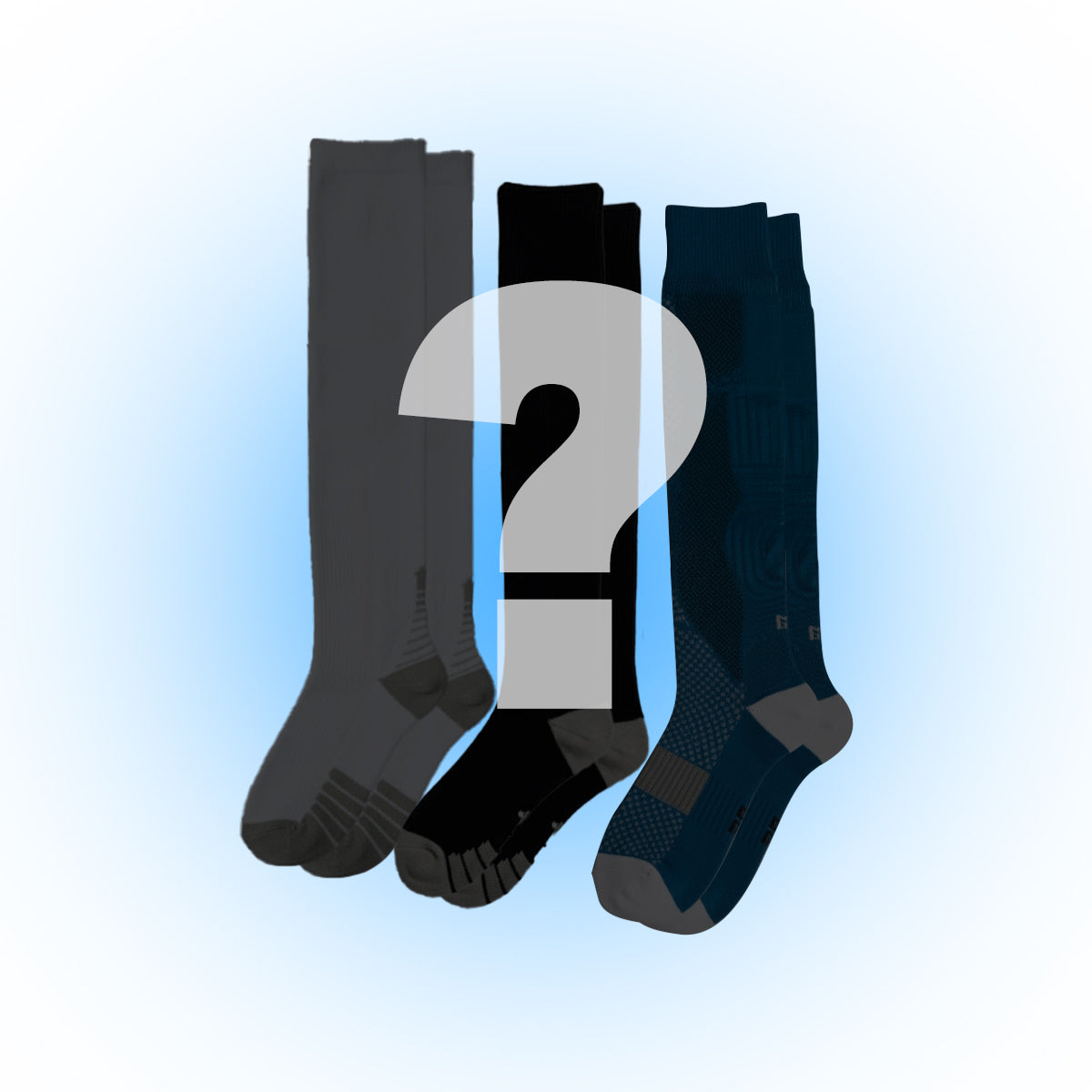 Lot de 3 (Mystère) chaussettes de compression