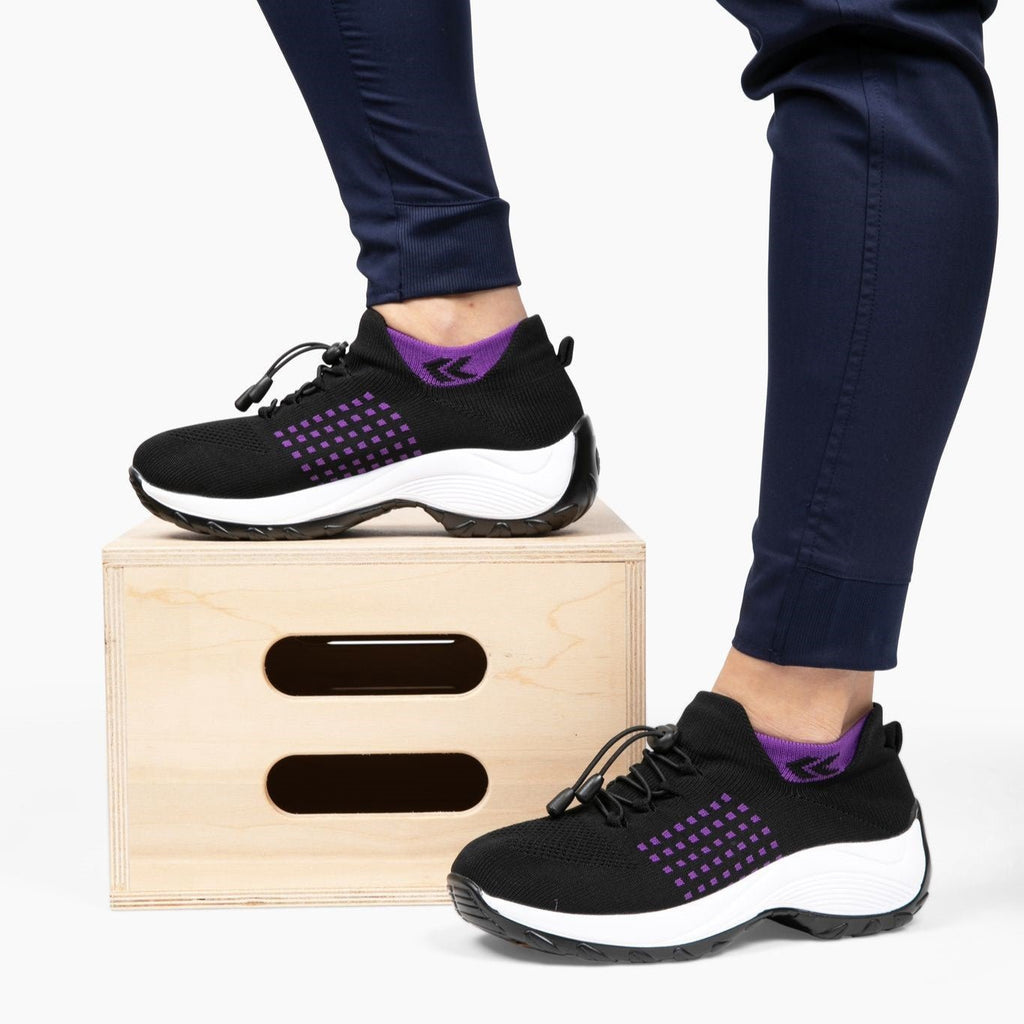Ortho Chaussures extensibles et amorties - Noir/Violet