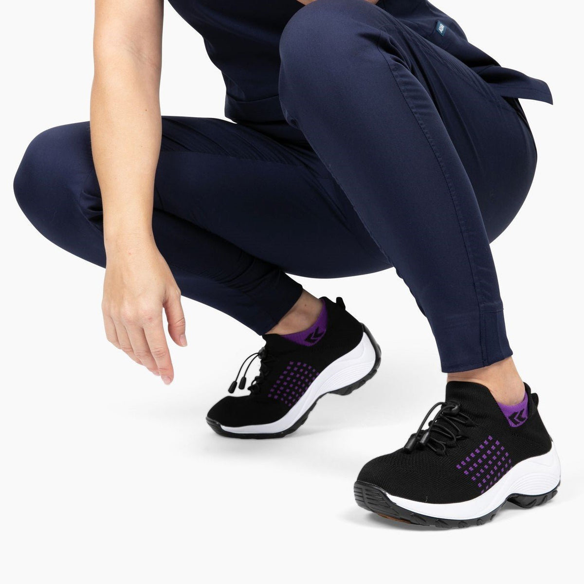 Ortho Chaussures extensibles et amorties - Noir/Violet