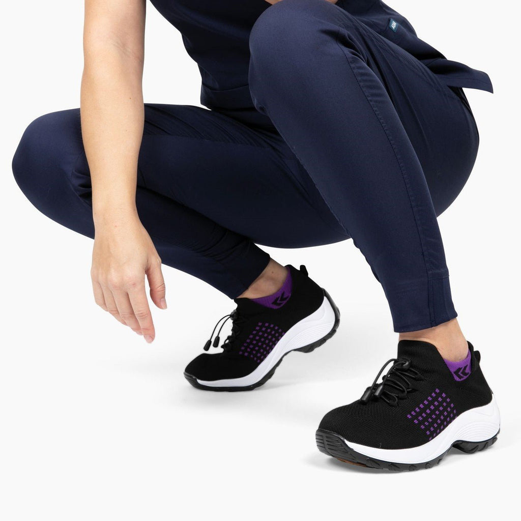 Ortho Chaussures extensibles et amorties - Noir/Violet