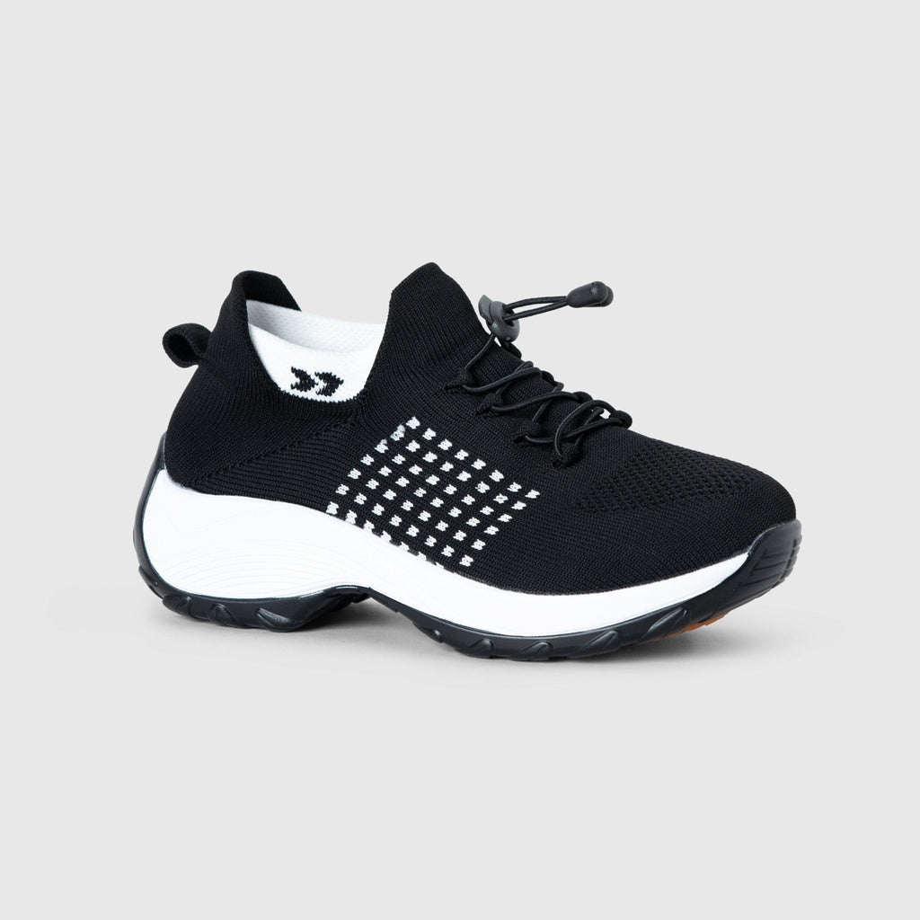 Ortho Chaussures extensibles et amorties - Noir/Blanc