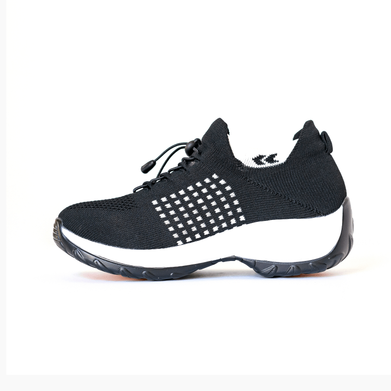 Ortho Chaussures extensibles et amorties - Noir/Blanc