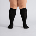 Padded Extra-Stretch Knee Chaussettes - Noir