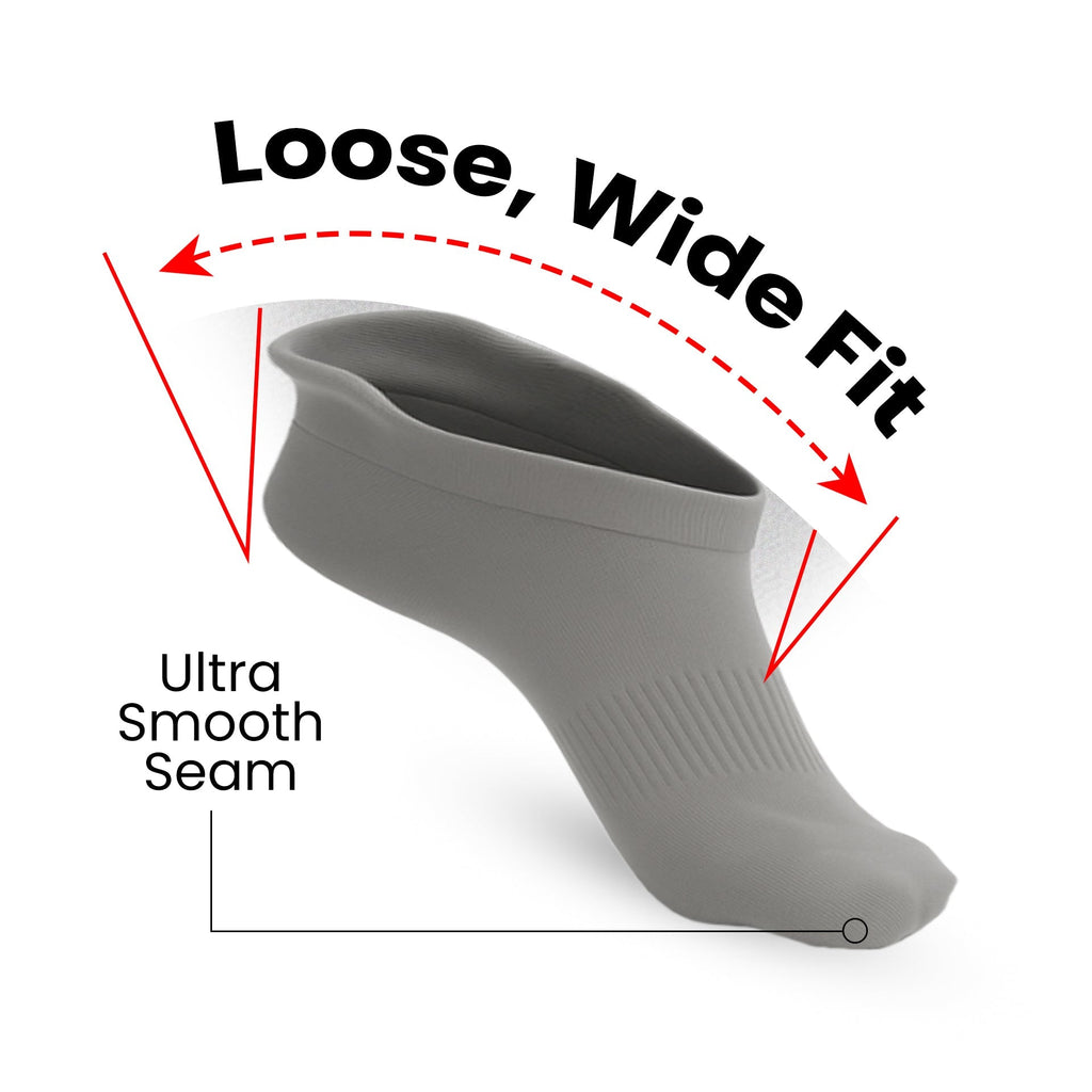 Padded Extra-Stretch Ankle Chaussettes - Gris