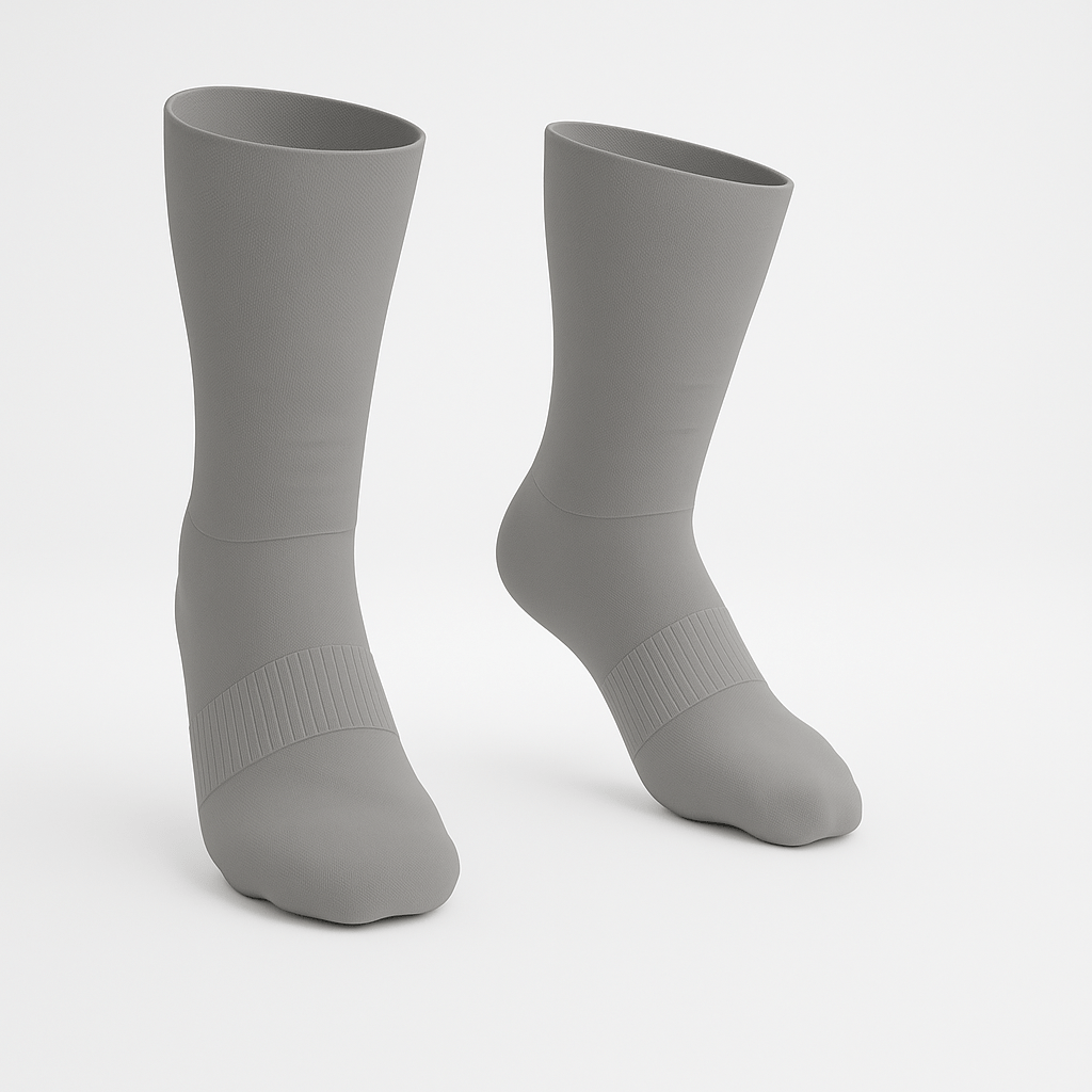 Lot de 3 Chaussettes crew rembourrées ultra extensibles - Gris