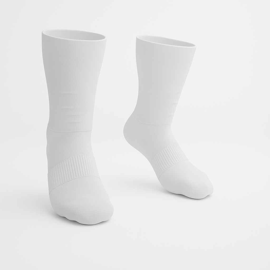 Lot de 3 Full White Extra-Stretch Chaussettes crew
