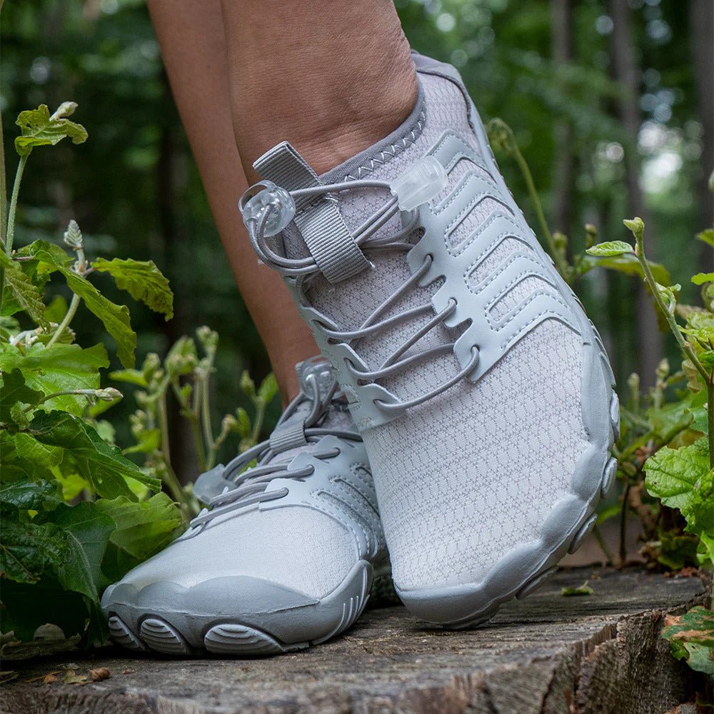 Gray Trail V-Runner Pro - Universal non-slip barefoot shoes